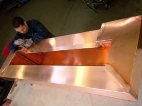 Welded Copper Water Fall
